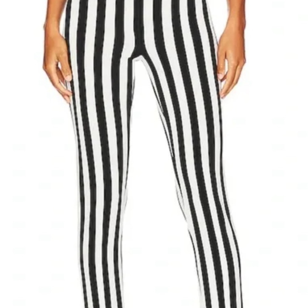 Norma Kamali Striped Fishtail Pants